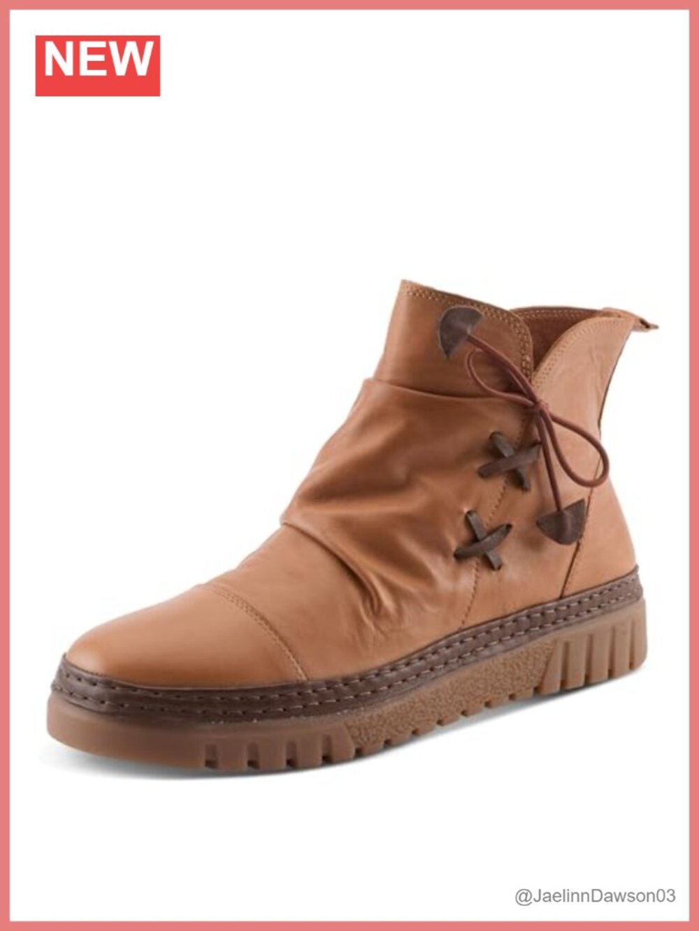 Premium Leather Ankle Boots Cushioned Arch Support Side Zip